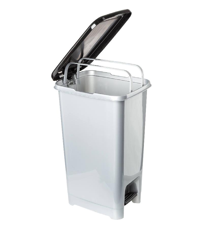 პლასტმასის სანაგვე  ურნა  პედლით  25 ლტ.  ZP 422    მწარ. Zambak