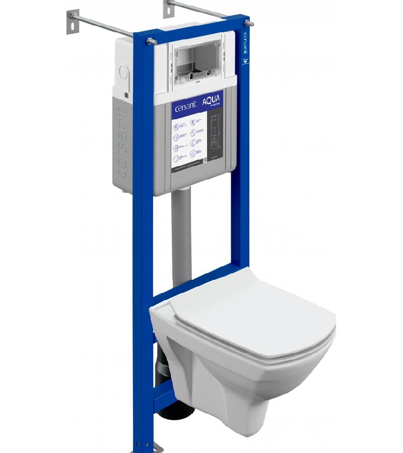 უნიტაზი დასაკიდი ინსტალაციით (თავსახურით მექანიზმით  ბაჩოკით) CARINA XL CO DPL EO  /PILOT/LINK PRO