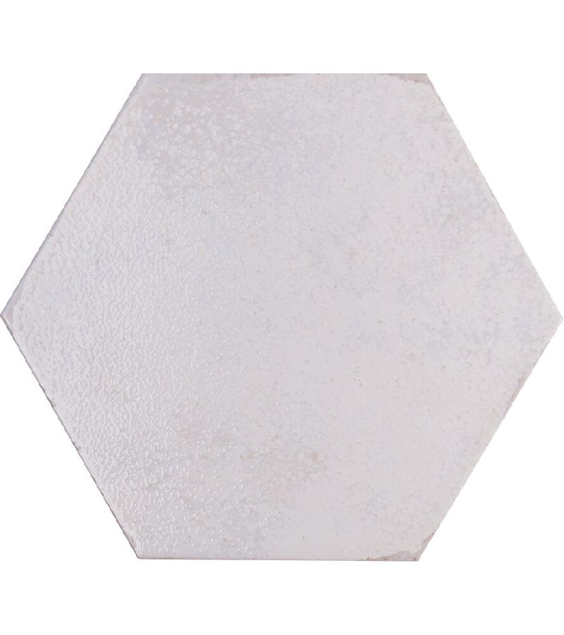 the hearth. tile OKEN HEXAGON WHITE BR. PO BRILO 23.2X26.7 CIFRE S.L.