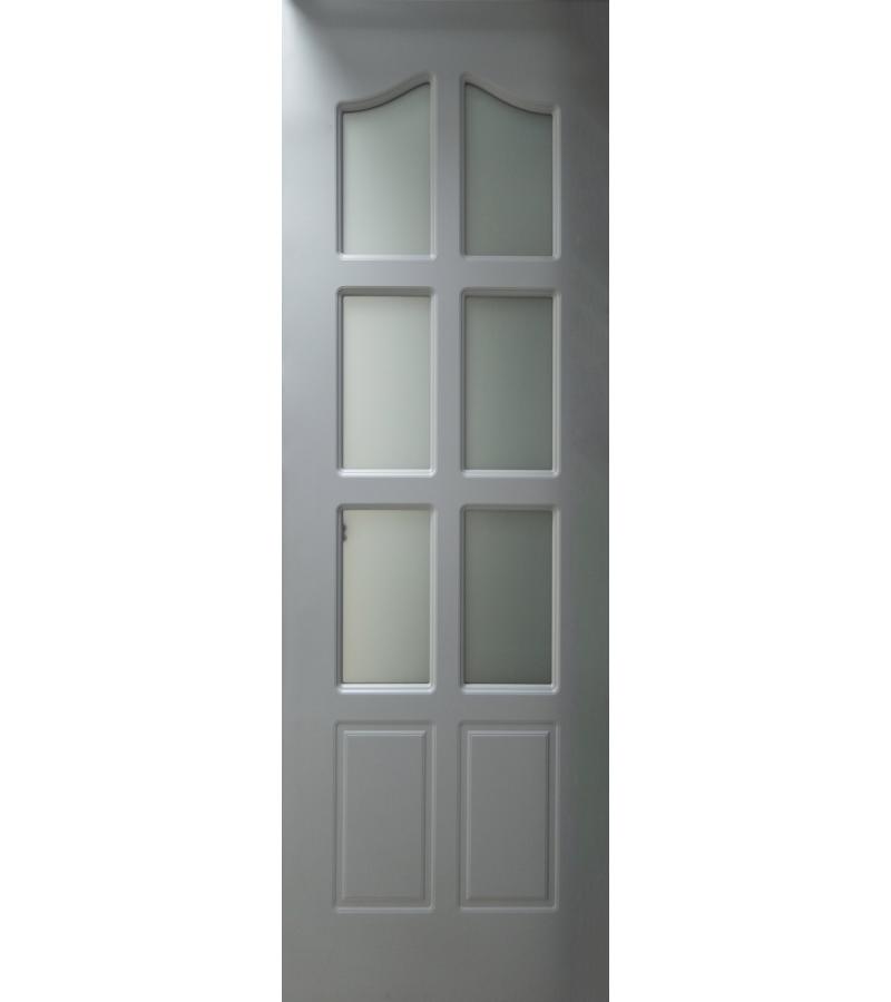 კარი მინით  KM-128 ზომა  215*80*4 ფერი  Light grey (1216)