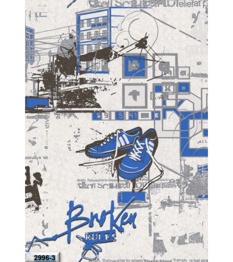 Wallpaper on the basis of vinyl flizelin # 2996-3 Impuls 1.06*10 mt. Erismann