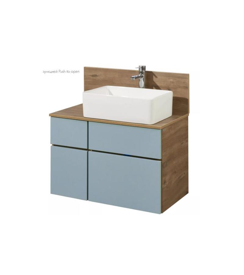 სააბაზანო ავეჯი  МИШЕЛЬ 80 კარადა ხელსაბანის  ფერი. Рустикальный   მწარ.  AQUATON 