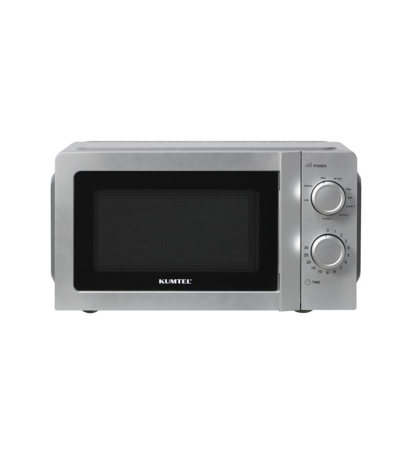 მიკროტალღური ღუმელი  HM-04 ნაცრისფერი  მწარ.  KUMTEL 