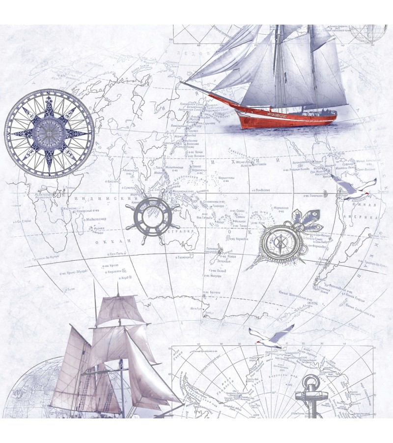 Обои на основе винилового флизелина № 2904-6 Город 1,06*10 м. Эрисманн