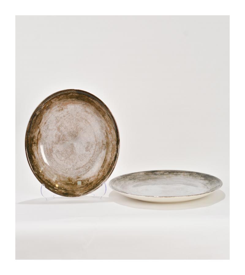 თეფში ფაიფურის  NISH  KAHVE  24სმ   HR24DU844R04   მწარ. PASHA HOME