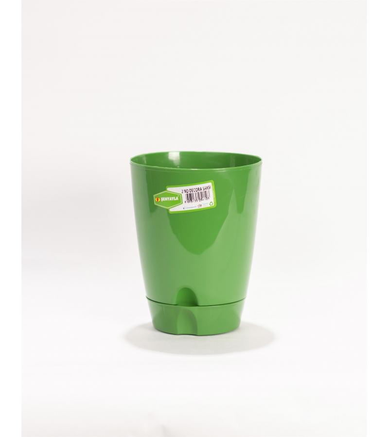 ქოთანი პლასტმასის  5405  0.8ლ  ფერი. YESIL    SENYAYLA