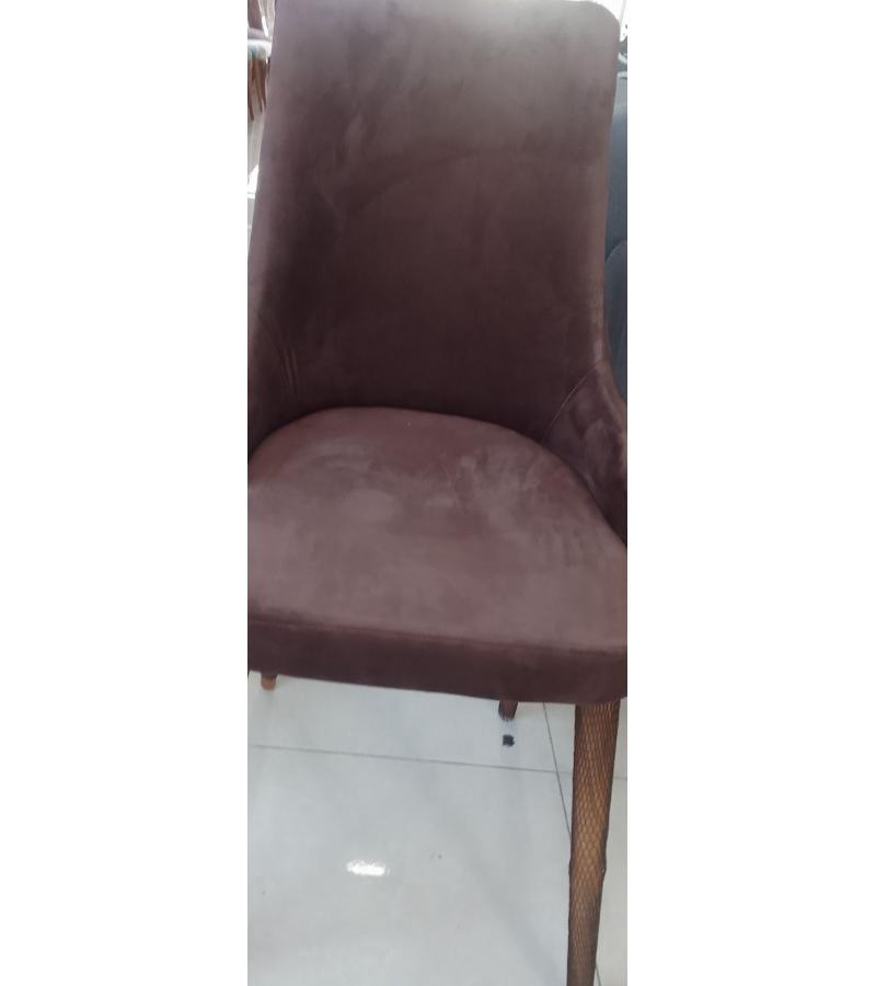 Chair BERLIN color. KOYU KAHVE Bitter. PARLAYAN KOC