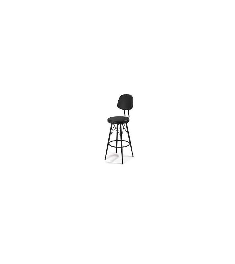 Bar stool EYFEL 75 LİK color. SIYAH Bitter. PARLAYAN KOC