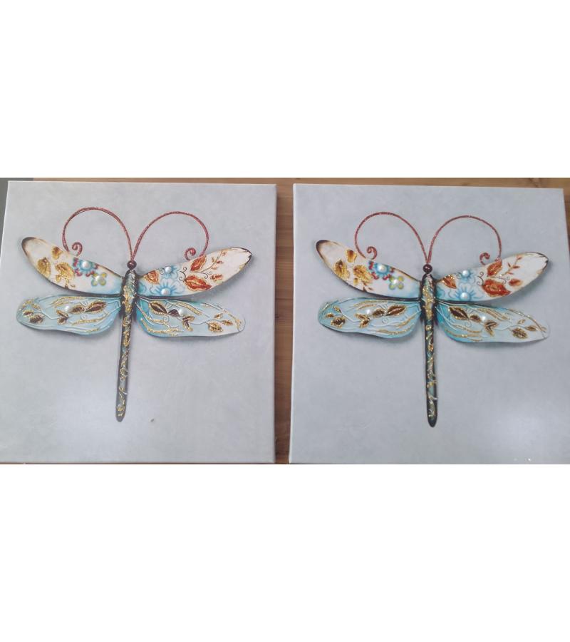 Decorative picture with frame 2 CT336 50*50 dark. BORNER