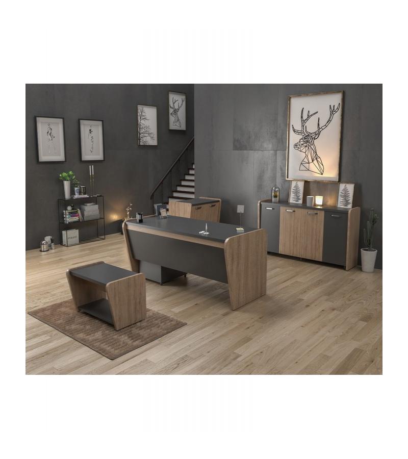 ЯКАМОЗ - шкаф офисный 166*45*90 см темный. ЭРКОФИС