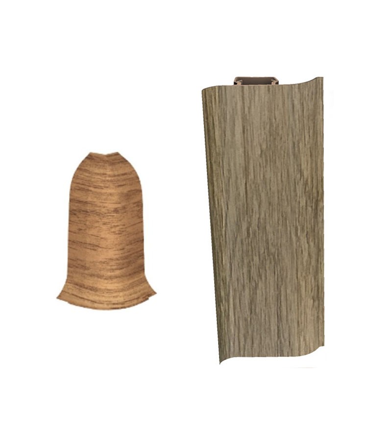 გარე კუთხე პლინტუსის  # 6074 ДУБ  ФЛАМАНДСКИЙ   Декопласт