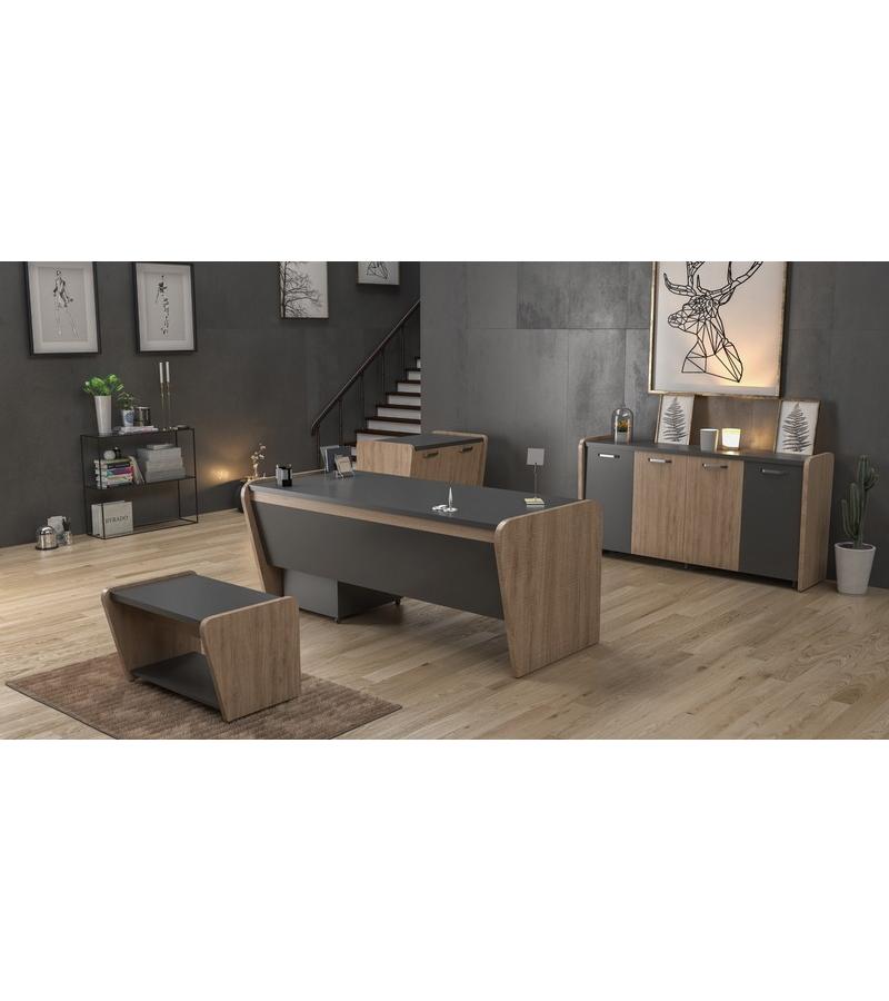 ЯКАМОЗ - стол офисный 186*90*75 см темный. ЭРКОФИС