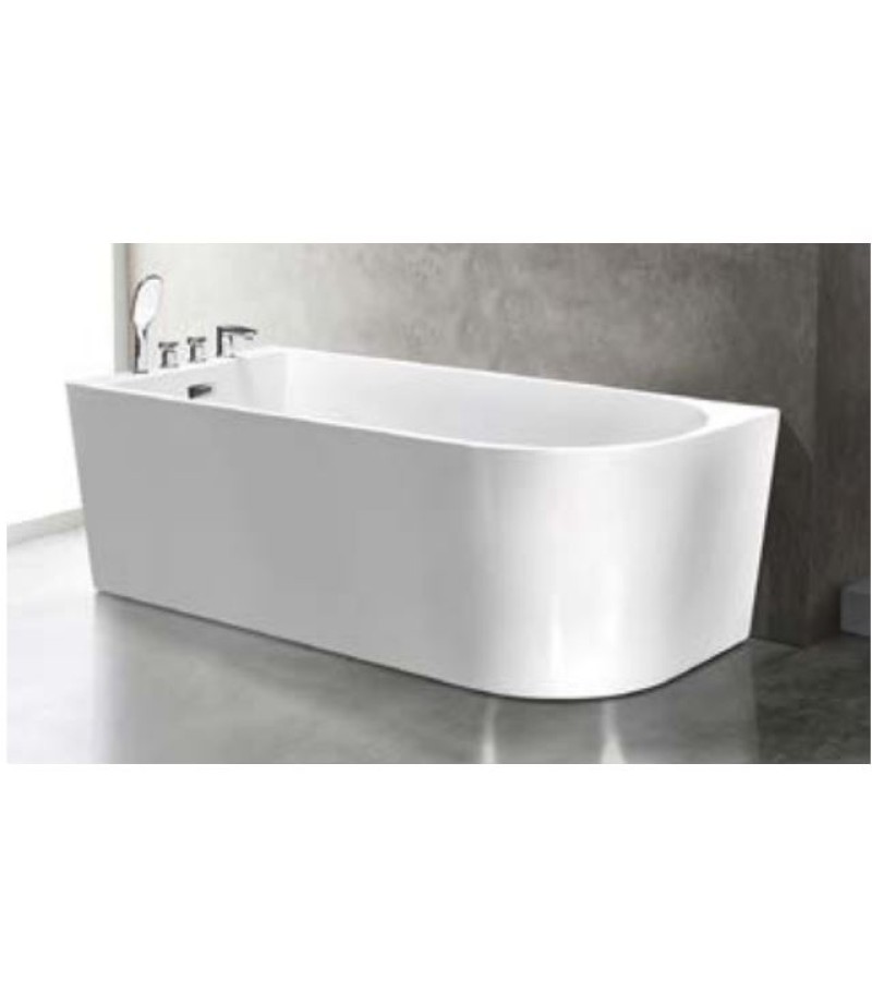 Plastic bathtub C-3240-15 L left size. 75*150*58 cm Aokelya