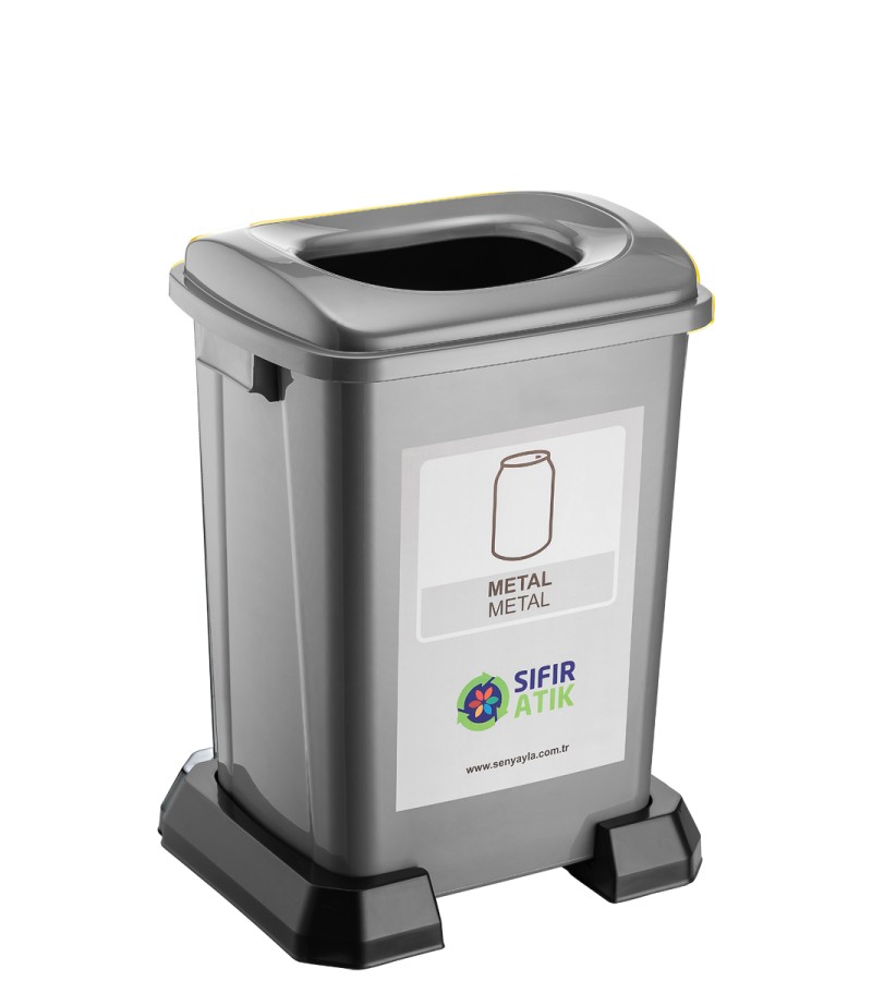 Garbage bin plastic 50 lt. #4295 color. GRY Bitter. SENYAYLA