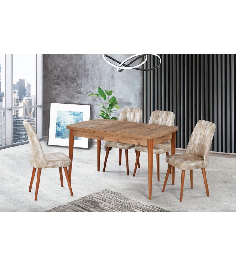 Table KELEBEK 90*160 cm color. ATLANTIK CAM bitter. PARLAYAN KOC