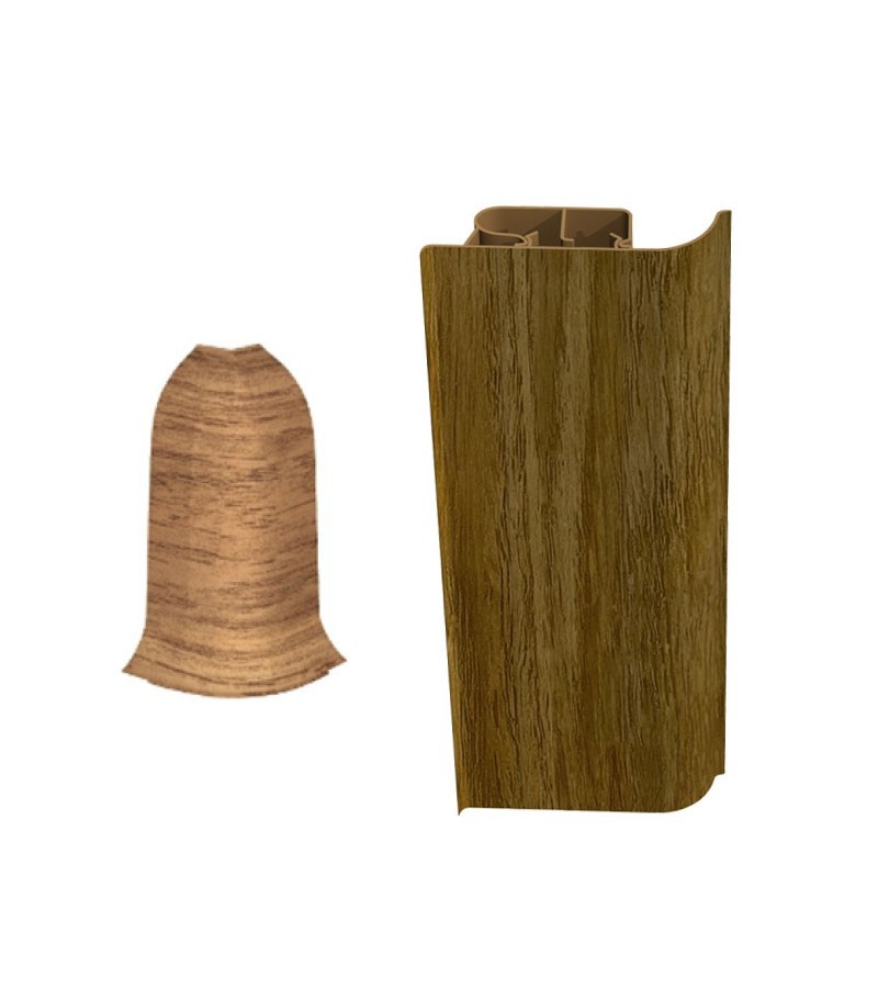 გარე კუთხე პლინტუსის  # 8508 ДУБ ПРЕСТИЖ   Декопласт