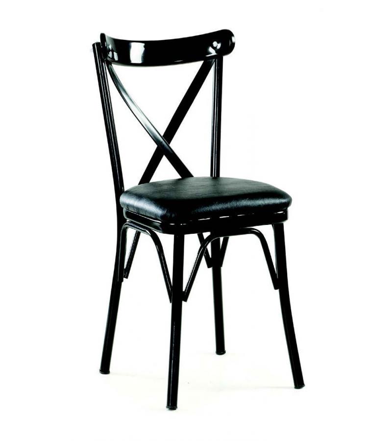 სკამი  CAPRAZ  DOSEMELI  ფერი. SIYAH / GRI   მწარ.  PARLAYAN KOC 