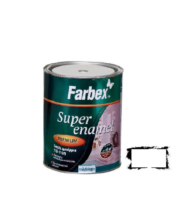 საღებავი ემალი  ПФ-115П  Farbex Color  белая глянцевая  0,9 კგ