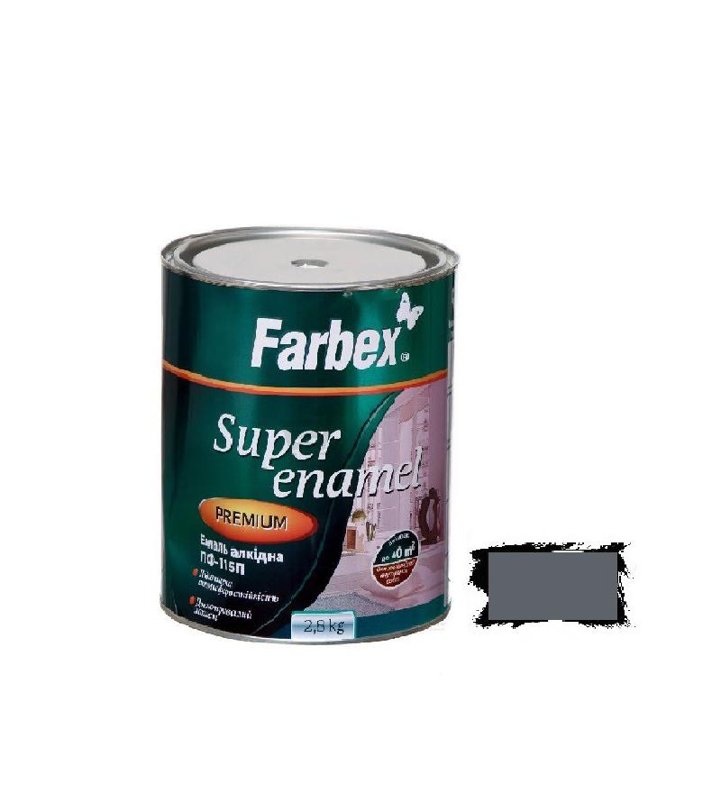 საღებავი ემალი  ПФ-115П  Farbex Color  серая  0,9 კგ