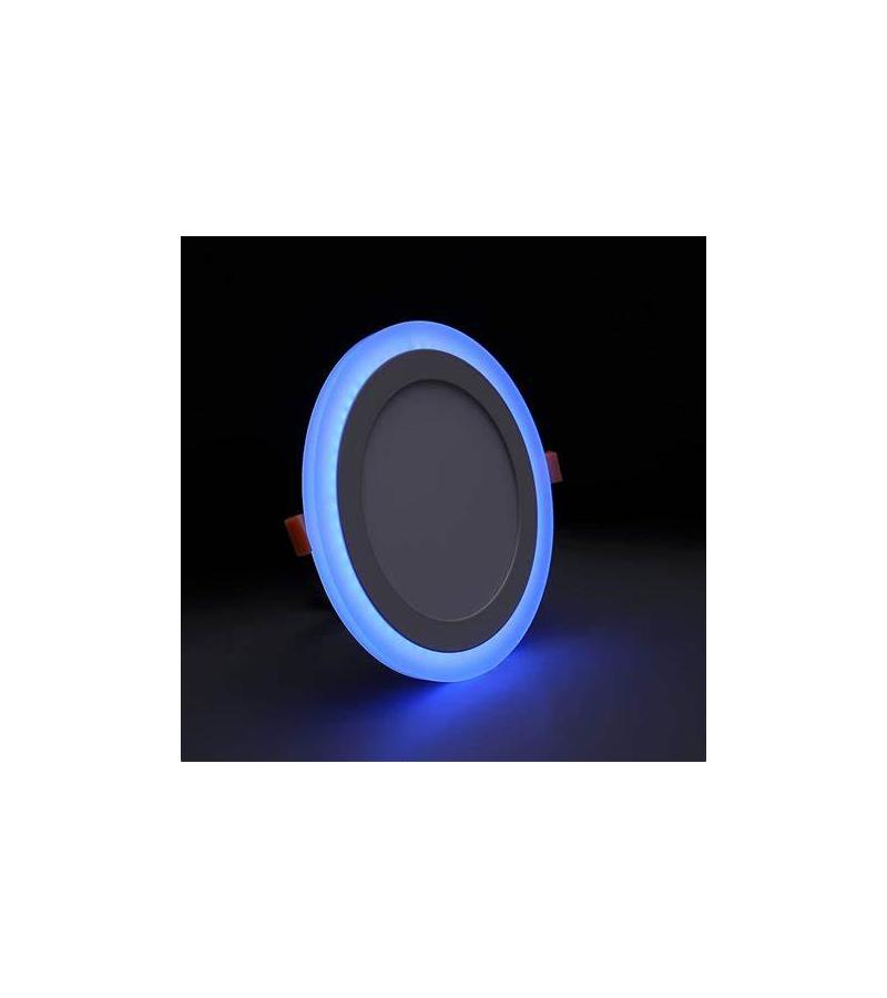 განათება  LED  ფერადი ნათებით  WD-3  მრგვალი  12+4W