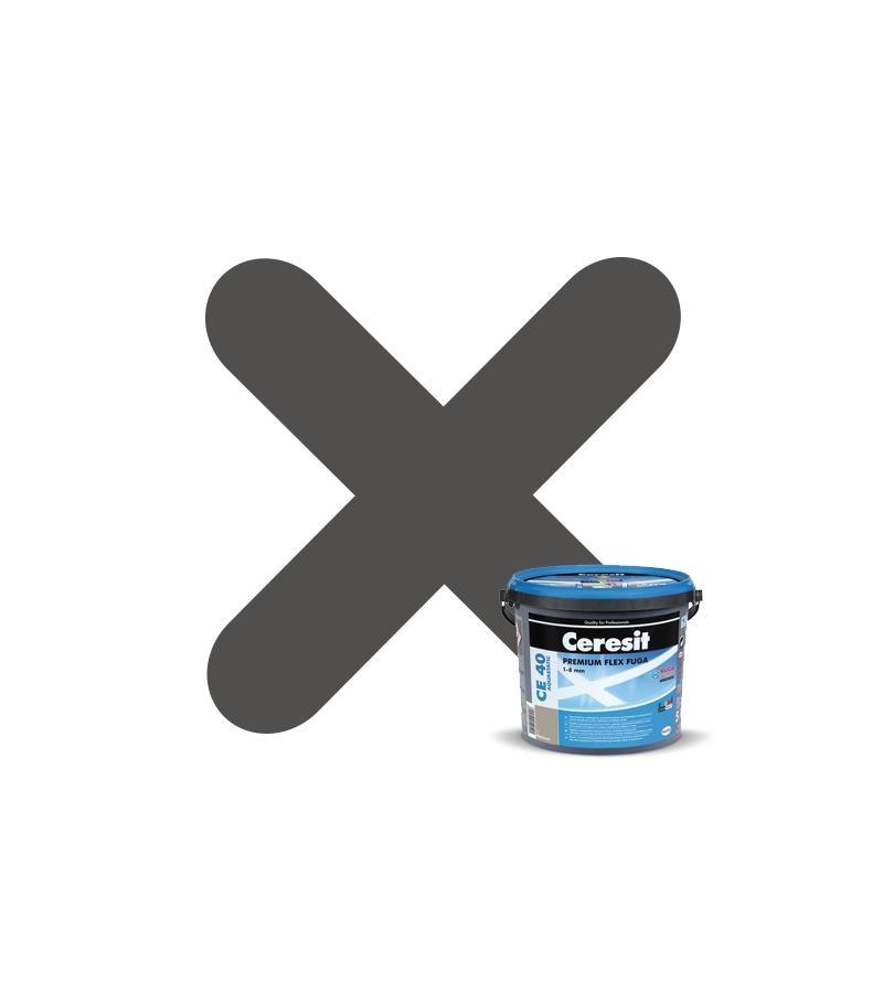ფუგა ceresit CE-40 2 კგ წყალმდეგი (გრაფიტი)