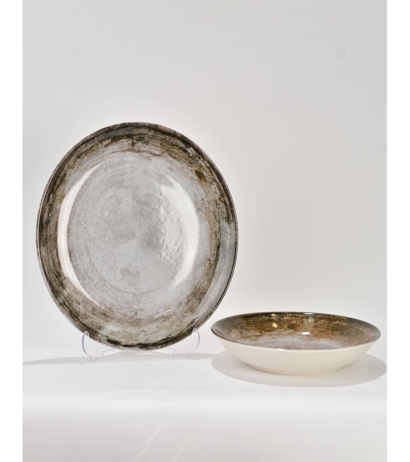 Porcelain plate NISH KAHVE 22 cm HR22DU844R07 bitter. PASHA HOME