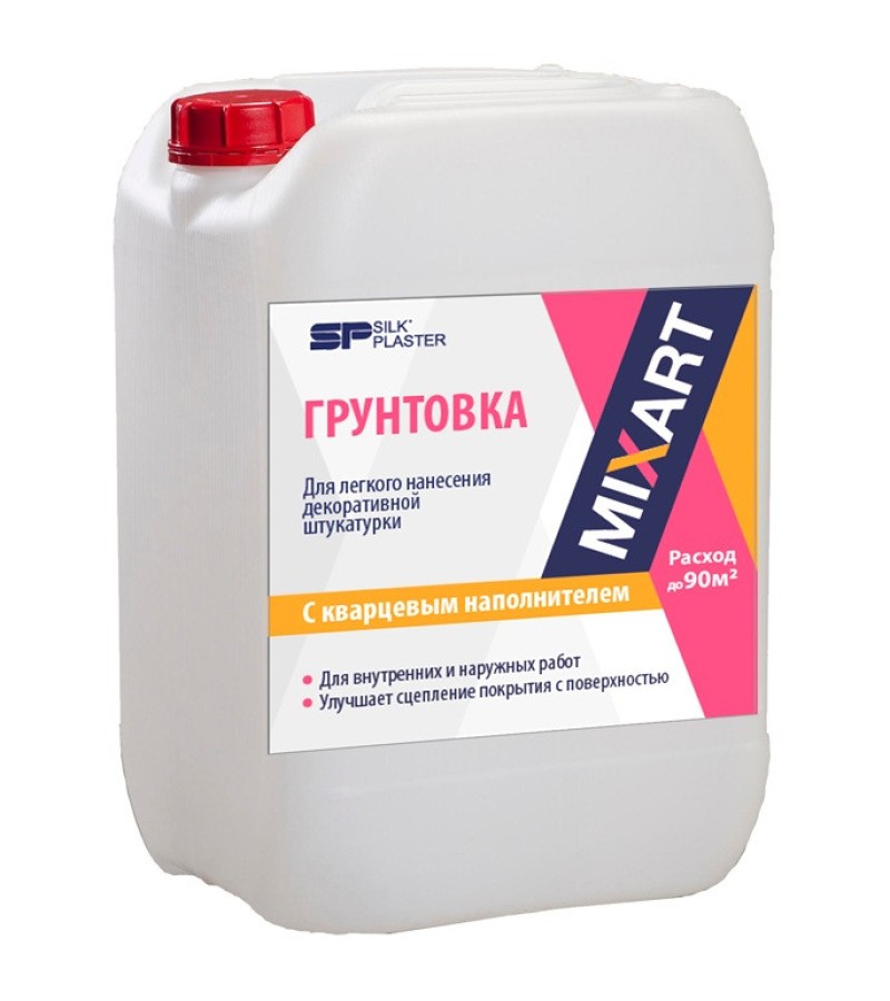 დასაგრუნტი საშუალება  MixArt   5 ლტ   მწარ.  Silk Plaster