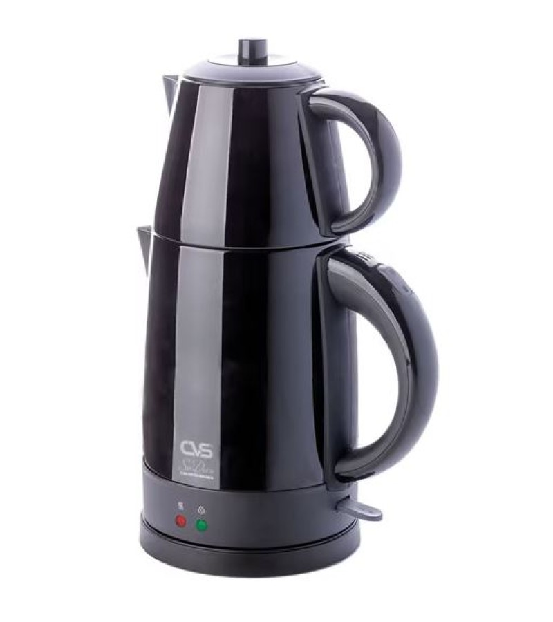 Teapot electric 2 sections. Metal DN 1515 SIYAH SUDEM bitter. CVS
