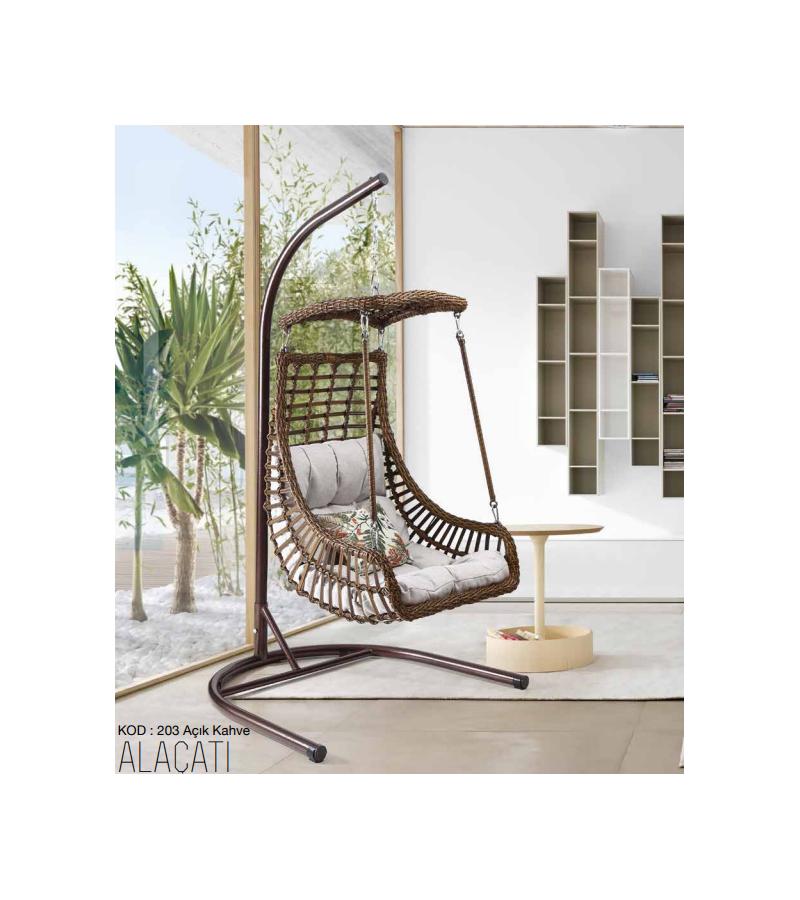 Rocking chair ALACATI color. KAHVE Bitter. PETEK