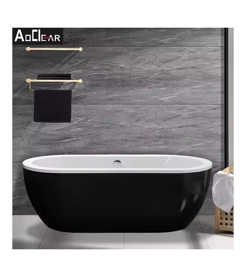 პლასტმასის აბაზანა შავი  C-3252-B-17  ზომა. 80*170*58 სმ Aokelya