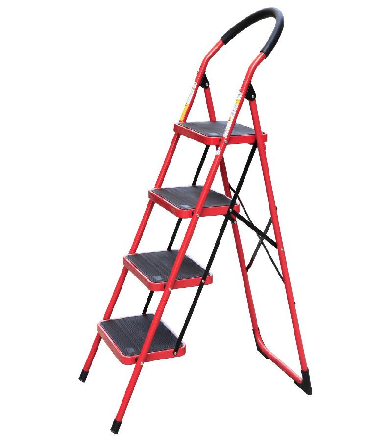 Ladder red reinforced WG604-4С 4 steps DELTA