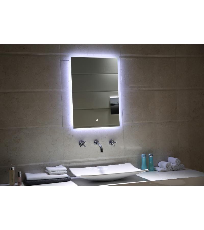 Зеркало со светодиодной подсветкой 500*700 мм #GS-174 темное. ОДИУ