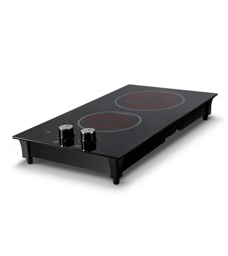 2 electric stoves V3-02P with black glass. KUMTEL