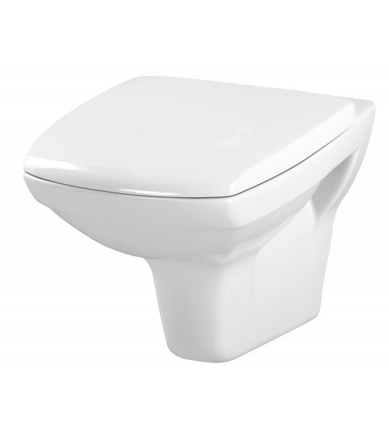 უნიტაზი დასაკიდი  CARINA  (S-MZ-CARINA-DL-w)  თავსახურით Duroplast, მექანიზმით   მწარ. CERSANIT