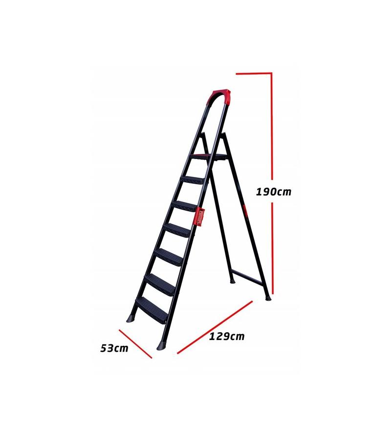 Metal ladder ANKA PLUS 6+1 steps Eurostep