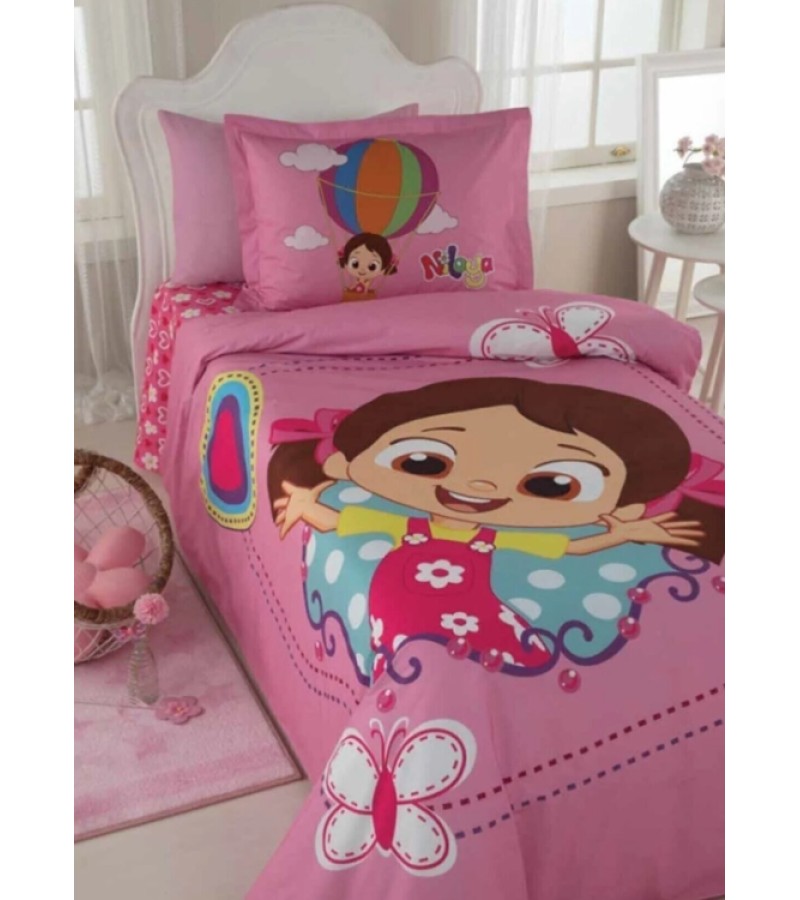 Комплект постельного белья RANFORCE NILOYA 1-год. Цвет ПЕМБЕ горький. ОЗДИЛЕК