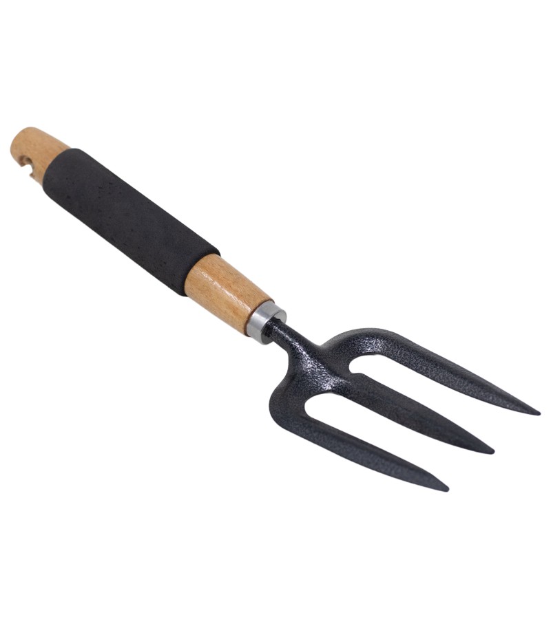 Garden tool - Fork with yellow handle #CR-7