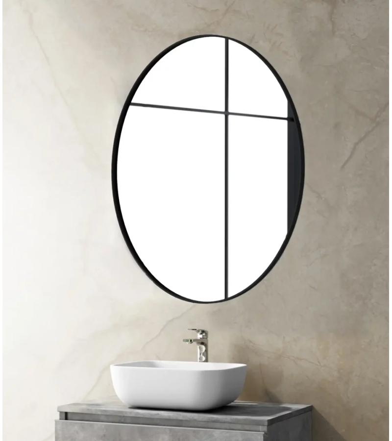 Bathroom furniture mirror 800 cm round 422000000011N Color. Black dark. KOIBATH