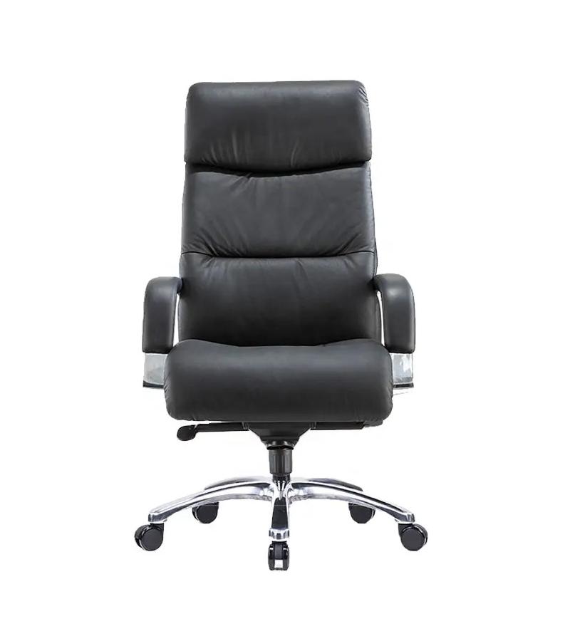 Офисное кресло кожаное черное C6087H