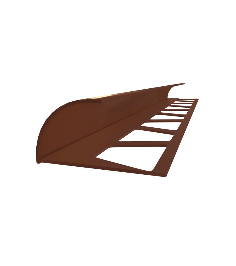 ალუმინის გარე კუთხე  კაფელის  10მმ  2,7მ  BRONZ   მწარ.  PROPLAST 