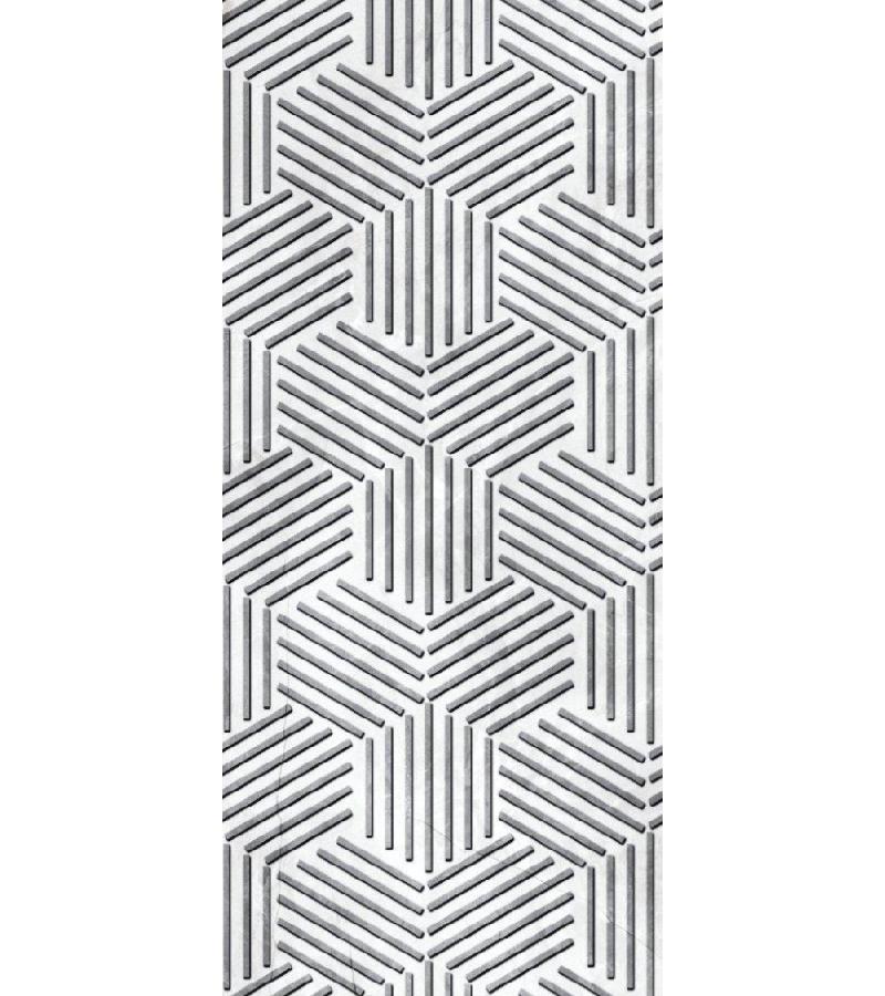 ceramic. Tile ZEUS HEXAGONEL SILVER MOTIF SERAMIKSAN 30*60