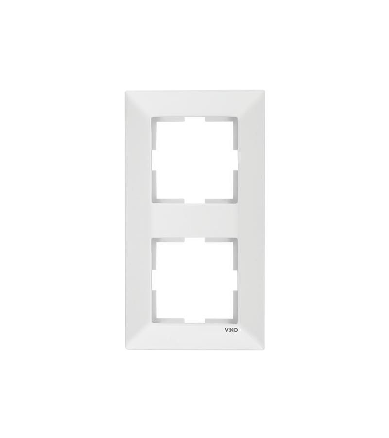 ჩამრთველ-როზეტის კანტი VIKO MERIDIAN 2-ნი  თეთრი