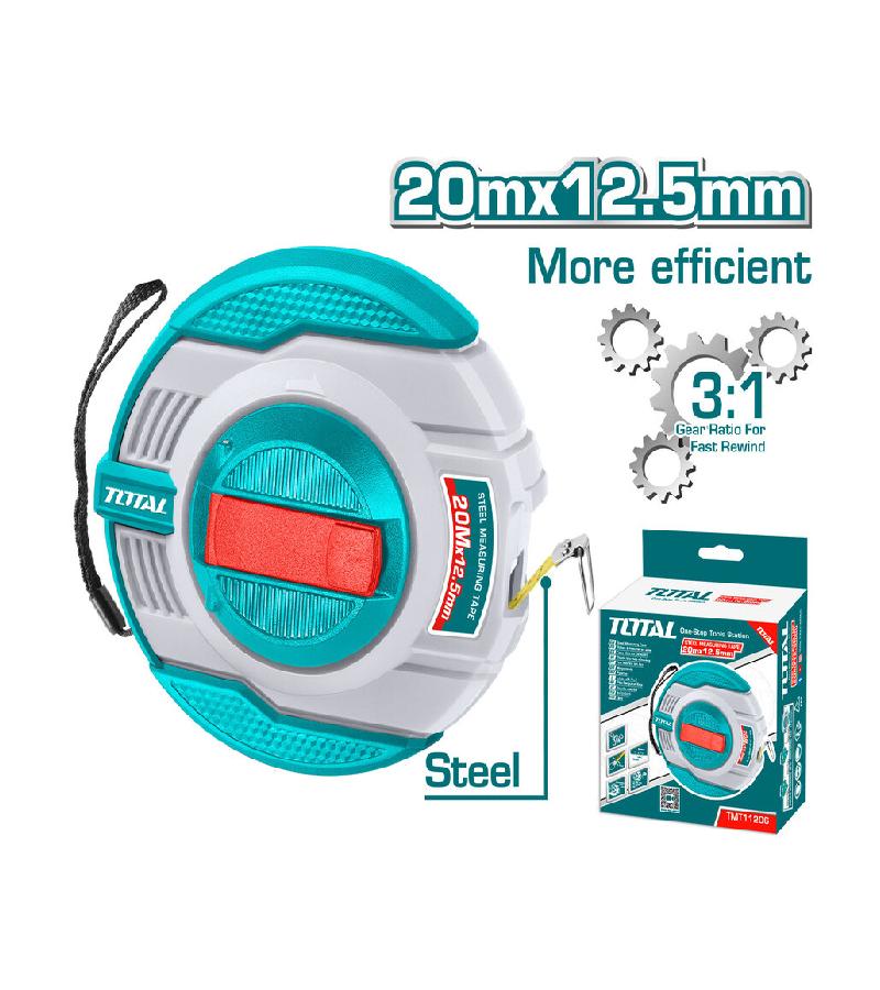 Measuring tape 20 m #TMT11206 bitter. TOTAL