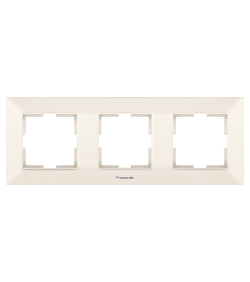 ჩამრთველ-როზეტის კანტი  PANASONIC ARKEDIA SLIM  3-ნი   კრემი 