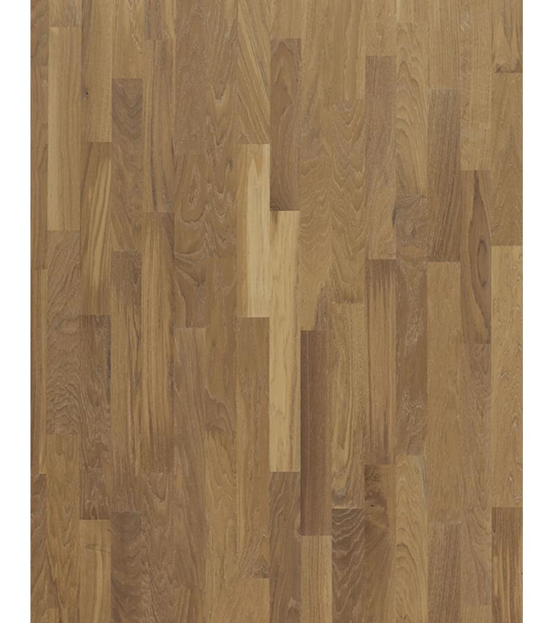 Parquet tile OAK CALIMA WHITE OILED LOC 3S 3-layer Dub 14*188*2266mm dark. KARELIA