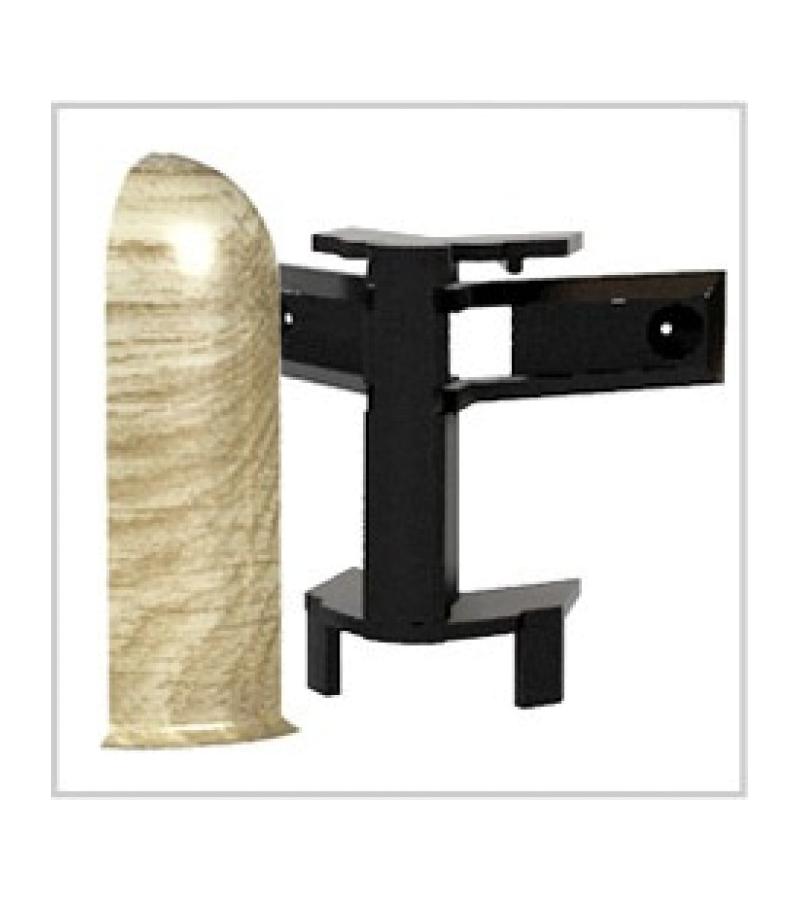 გარე კუთხე პლინტუსის  # 8515 ЗЕБРАНО   Декопласт