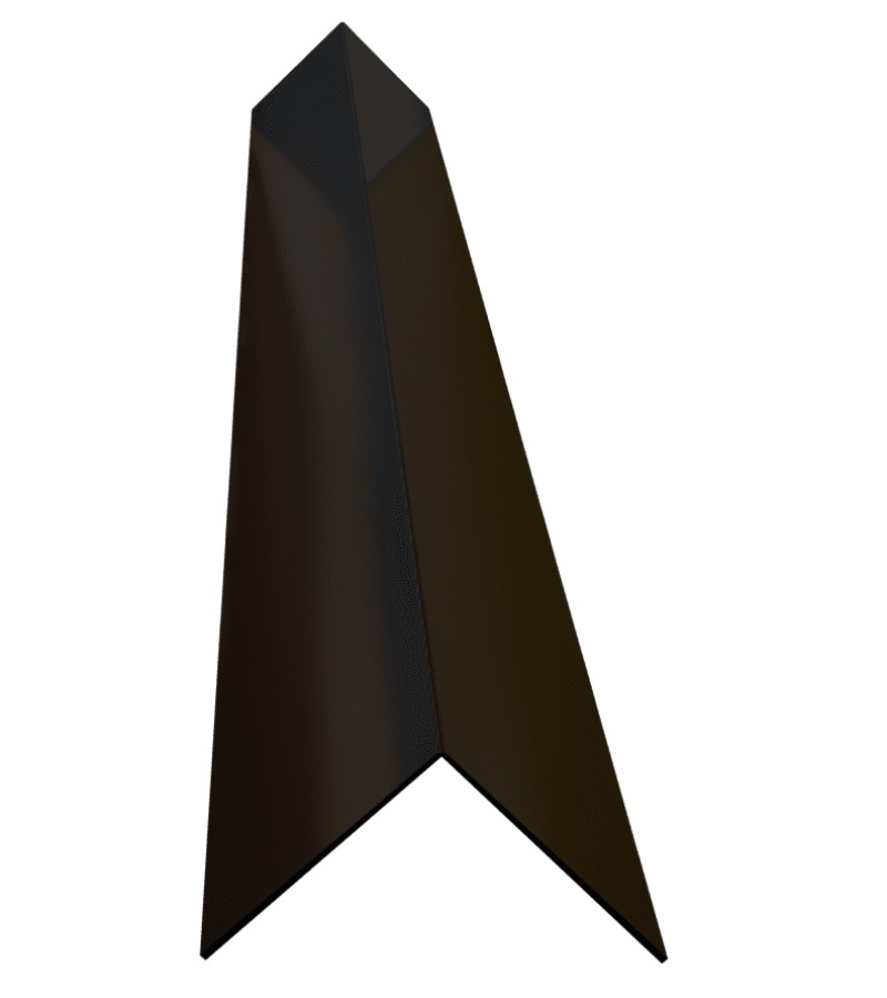 ალუმინის კუთხე  30მმ  2,7მ  ფერი. SIYAH   მწარ.  PROPLAST 