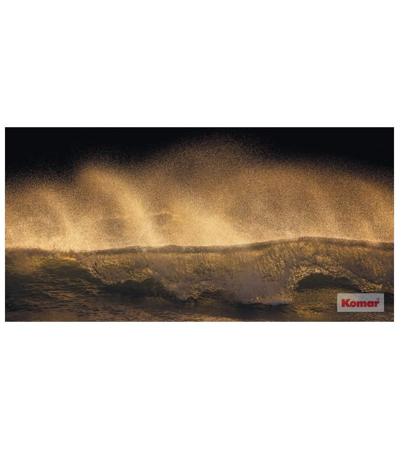 Photo wallpaper 200x100cm (1 panel) Golden Wave SH006-VD1 dark. KOMAR