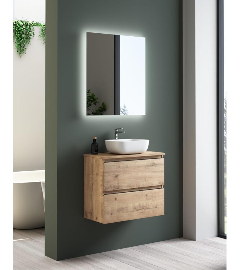 Bathroom furniture 70 cm MIKONOS 70 2C azabache 191171071AZB bitter. KOIBATH