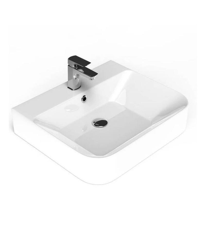 ხელსაბანი დასადგმელი  ALLECRA 55სმ  #3054-101 თეთრი